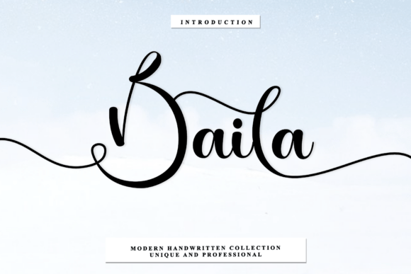 Baila: A Handwritten Font That Brings Personality to Your Projects