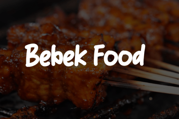 Bebek Food: A Modern Typeface for Every Creative Vision