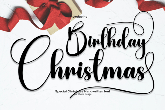 Birthday Christmas: A Handwritten Font for Distinctive Designs