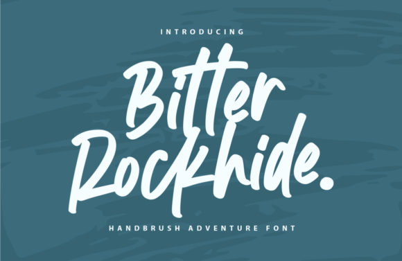 Bitter Rockhide: A Brush Script with Authentic Character