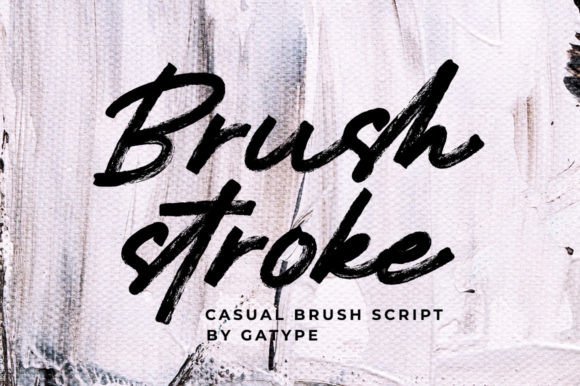 Brushstroke: The Textured Font for Authentic Design