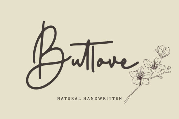 Butlove: A Sweet and Friendly Handwritten Font for Creative Projects