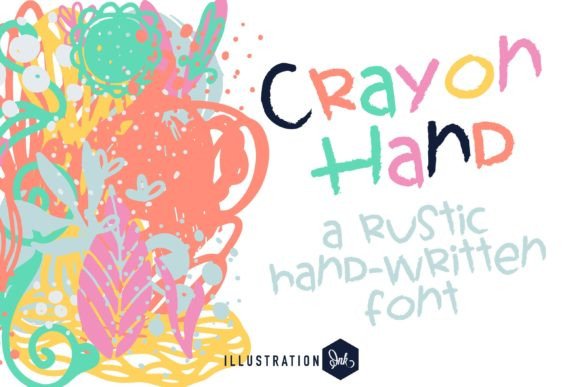 Crayon Hand: The Textured Handwritten Font for Authentic Design