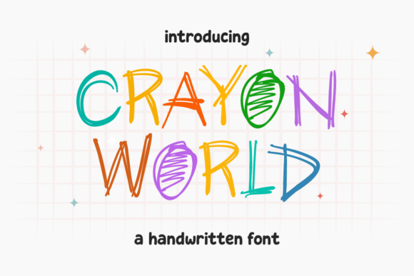 Crayon World: A Handwritten Font for Creative Joy