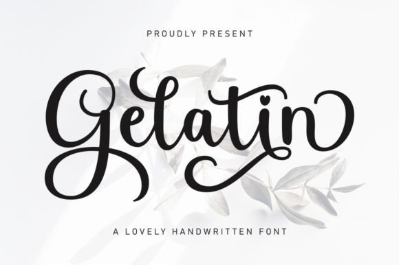 Discover Gelatin: The Handwritten Font for Modern Elegance