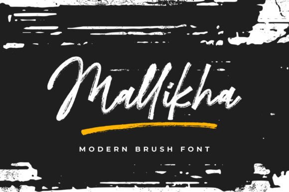 Mallikha: The Luxurious Handbrushed Typeface for Modern Branding