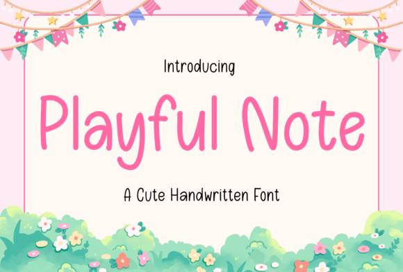 Playful Note: A Handwritten Font for Creative Warmth
