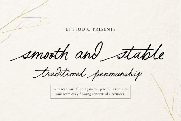 Smooth and Stable: A Font for Timeless Elegance
