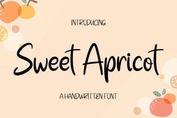 Sweet Apricot: A Handwritten Font with a Warm, Authentic Vibe