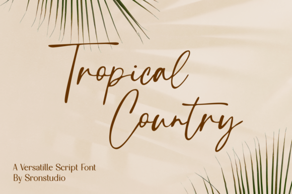 Tropical Country: A Handwritten Font for Luxurious Branding